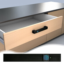 Clearance! Smart Fingerprint Cabinet Lock, Biometric Keyless Drawer Lock for File Cabinet/Wardrobe, 20 Fingerprint Capacity