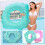 Swim Ring Inflatable Pool Float for Adults Beach Shell Design Easy Inflate 110x100CM 2