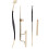 Violin Luthier Tool Kit in Brass Violin Sounding Post Set Sounding Post Installation Tools, Violin Making Rope [DB] Gold 2