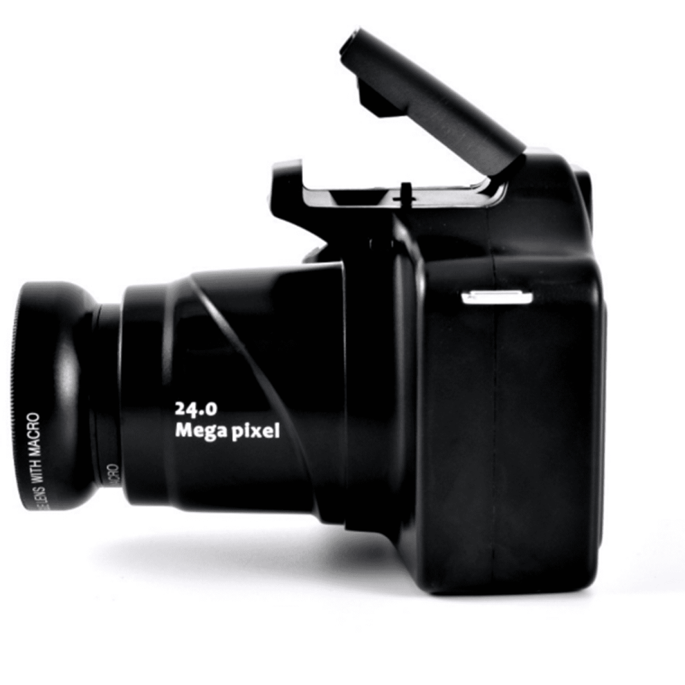 Fmxomd 1080P Hd Long Focus Slr Camera, 24Mp, 18X Digital, Cmos Sensor, Digital Camera, 1 Black 9496895853875