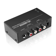 Ultra-compact Phono Preamplifier with RCA Input & Output, 1/4-inch TRS Interface, Preamplificador Turntable Preamp PP400 [DB] EU Plug