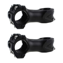 2pcs Mountain Bike Road Bike Aluminum Alloy Handle Bar Riser(Black)