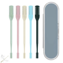 5-Pack Nose Hair Trimmer, Double-Sided Portable Manual 360 Rotating Trim for Men & Women with Storage Box