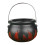 MIARHB Witch Cauldron Handheld Flame Barrel Black Cauldron Candy Buckets 1