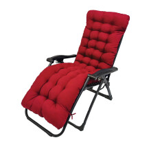 67 Inch Sun Lounger Cushion with NonSlip Straps, Ergonomic Support and FadeResistant Fabric, Red