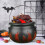 MIARHB Witch Cauldron Handheld Flame Barrel Black Cauldron Candy Buckets 5