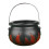 MIARHB Witch Cauldron Handheld Flame Barrel Black Cauldron Candy Buckets 3