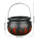 MIARHB Witch Cauldron Handheld Flame Barrel Black Cauldron Candy Buckets 4