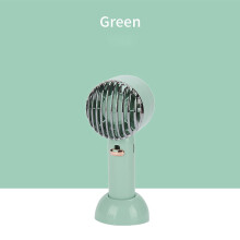 Kayannuo Mini Retro Desktop Fan, Portable Handheld Electric Fan, Silent Operation, Cute Gift for Women & Men - Vertical Stripes Green