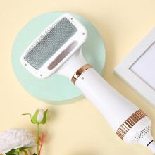Kiplyki Portable Pet Hair Dryer With Smooth Brush, 3 Temperatures, Portable Quiet 2 In 1 Pet Hair Dryer, Suitable For Small And Medium Pet