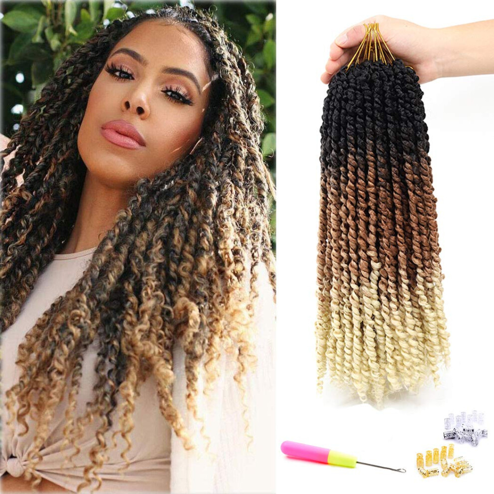 Passion Twist Hair 16 Inch Crochet Extensions ReadyToInstall NaturalLooking Fiber