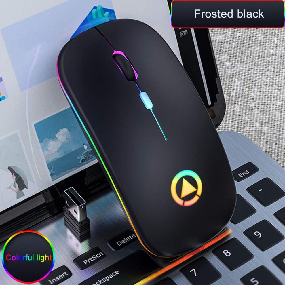 2.4Ghz Wireless Optical Mouse Mice Usb Rechargeable Led Mute Mouse For Pc Laptop, Mouse 9450273656861