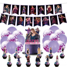 Taylor Singer Cake Decorations, Cupcake Toppers for Swift Birthday Party Supplies 25pcs Cards