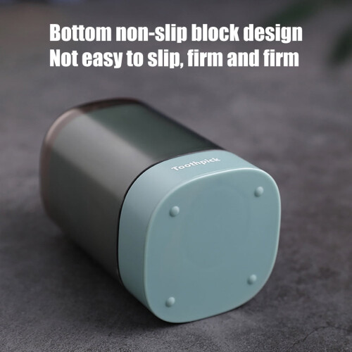 Wmhsylg Tableware Automatic Pop-up Toothpick Box Holder Container Portable Toothpick Dispenser Blue 1