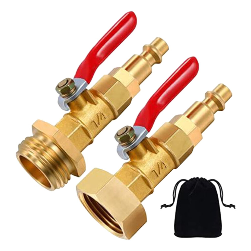 2 Pcs Plumbing Tools Water Hose Adapter Winterizing Adapter Blow Out Adapter Freeze Adapter Pipeline Blowout Copper 9450273657592