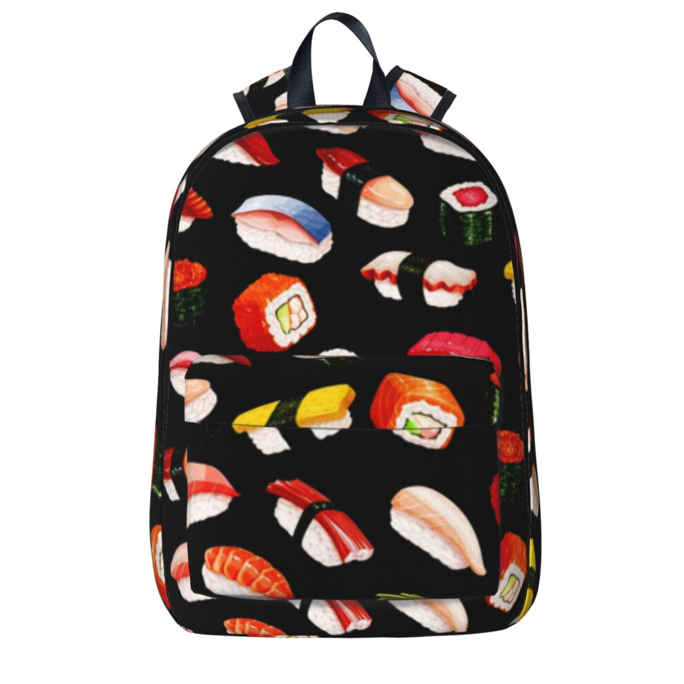Sushi Rolls Pattern Backpack Laptop Backpacks Travel Hiking Bag Business Backpacks For Women Men 9450273657936