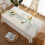 Cotton And Linen Jacquard Tableclothmitation Table Runner Pattern, Waterproof And Dustproof 1