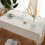 Cotton And Linen Jacquard Tableclothmitation Table Runner Pattern, Waterproof And Dustproof 2