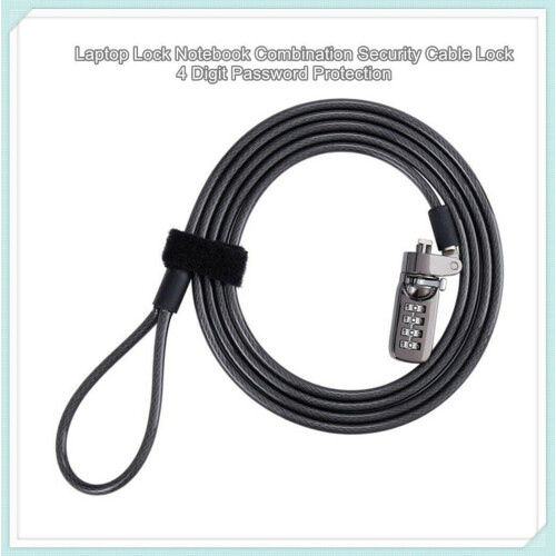 Security Anti-Theft Combination Laptop Notebook Cable Lock 4 Digit Password Lock 1
