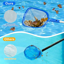 Pool Filter with Telescoping Aluminum Pole and Nylon Medium Fine Mesh
