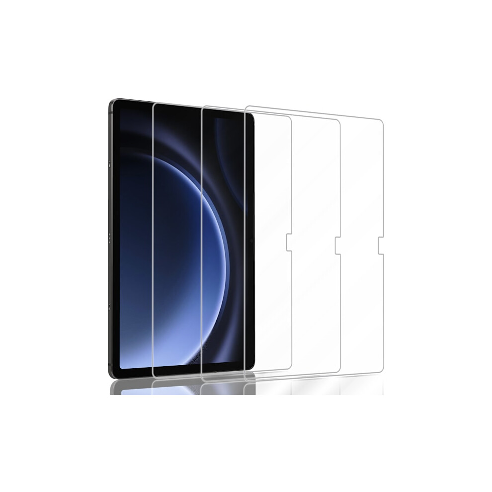 3-Pack Compatible With Samsung Tab S9 Fe Plus Screen Protector - Tempered Glass 9H - Super Quality 3D 9329345912245