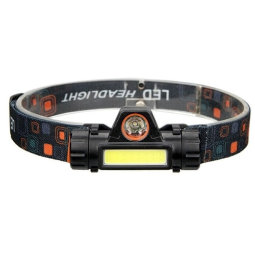 Rechargeable headlamp 1xQ5+1xCOB