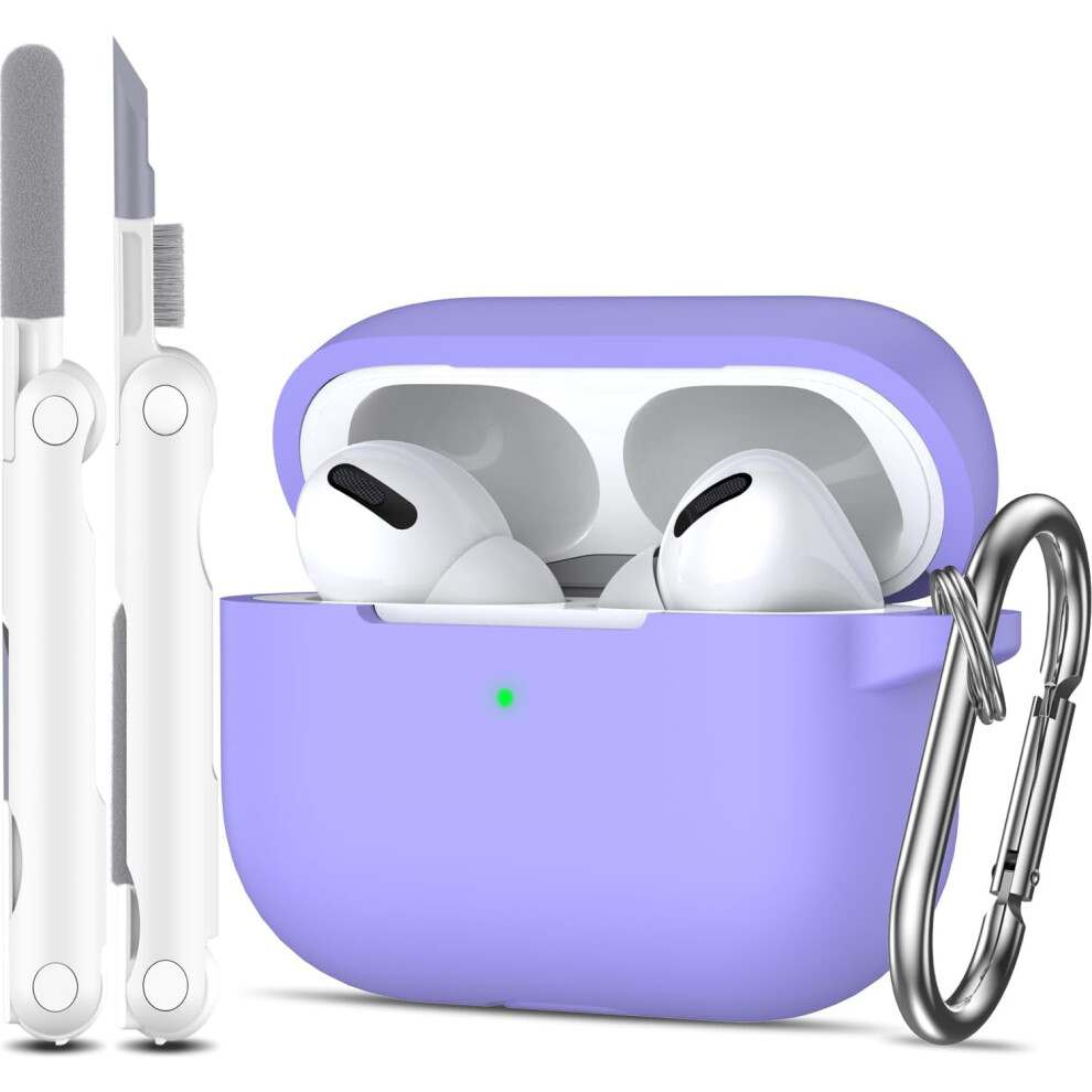 For Compatible With Airpods Pro Case Cover, Military Grade Anti-Fall Soft Silicone Shock-Absorbing Protective For Compatible With Airpods Pro 9329345913228