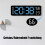 With Calendar Date Temperature LED Large Display USB Digital Wall Clock R9 White shell rose red light 1pcs 7
