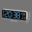 With Calendar Date Temperature LED Large Display USB Digital Wall Clock R9 White shell rose red light 1pcs 2