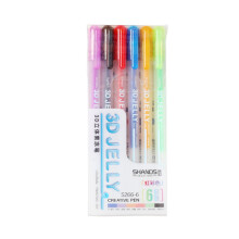 3D Jelly Pens Gel Ink Pens for Adult Coloring Books, Drawing, Crafts, Scrapbooking, Bullet Journal, Card Making, Album Writing Compatible with All