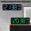With Calendar Date Temperature LED Large Display USB Digital Wall Clock R9 White shell rose red light 1pcs 4