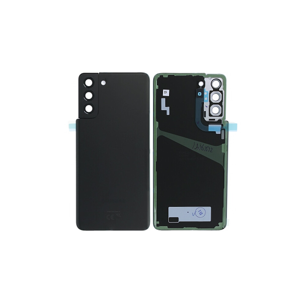 Compatible With Samsung Galaxy S21 Plus 5G Back Cover With Tape - Phantom Black 9329345915987