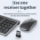 Wireless Rechargeable Full-Size Keyboard & Mouse Combo for Multi-Device Use 2