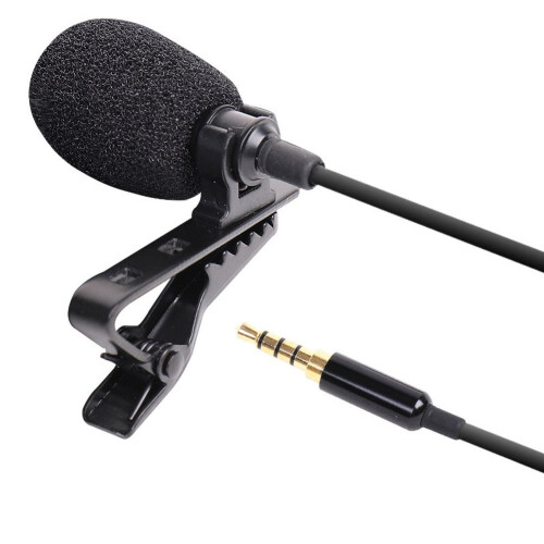 Lavalier Lapel Microphone Omnidirectional Condenser Mic for compatible with iPhone Android Smartphone,Recording Mic for Live ,Interview,Video