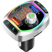 INF FM transmitter and car charger with LED