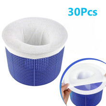 30-Pack of Pool Skimmer Socks - Perfect Savers for Filters, Baskets, and Skimmers,Provided by Ghojet