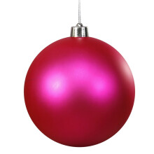 Poaug Hot Sale, Wall Hangs Clearance 8" Shatterproof Large Candy Gold Plastic Christmas Ball Decor, Compatible with Holiday Themes, Hot Pink