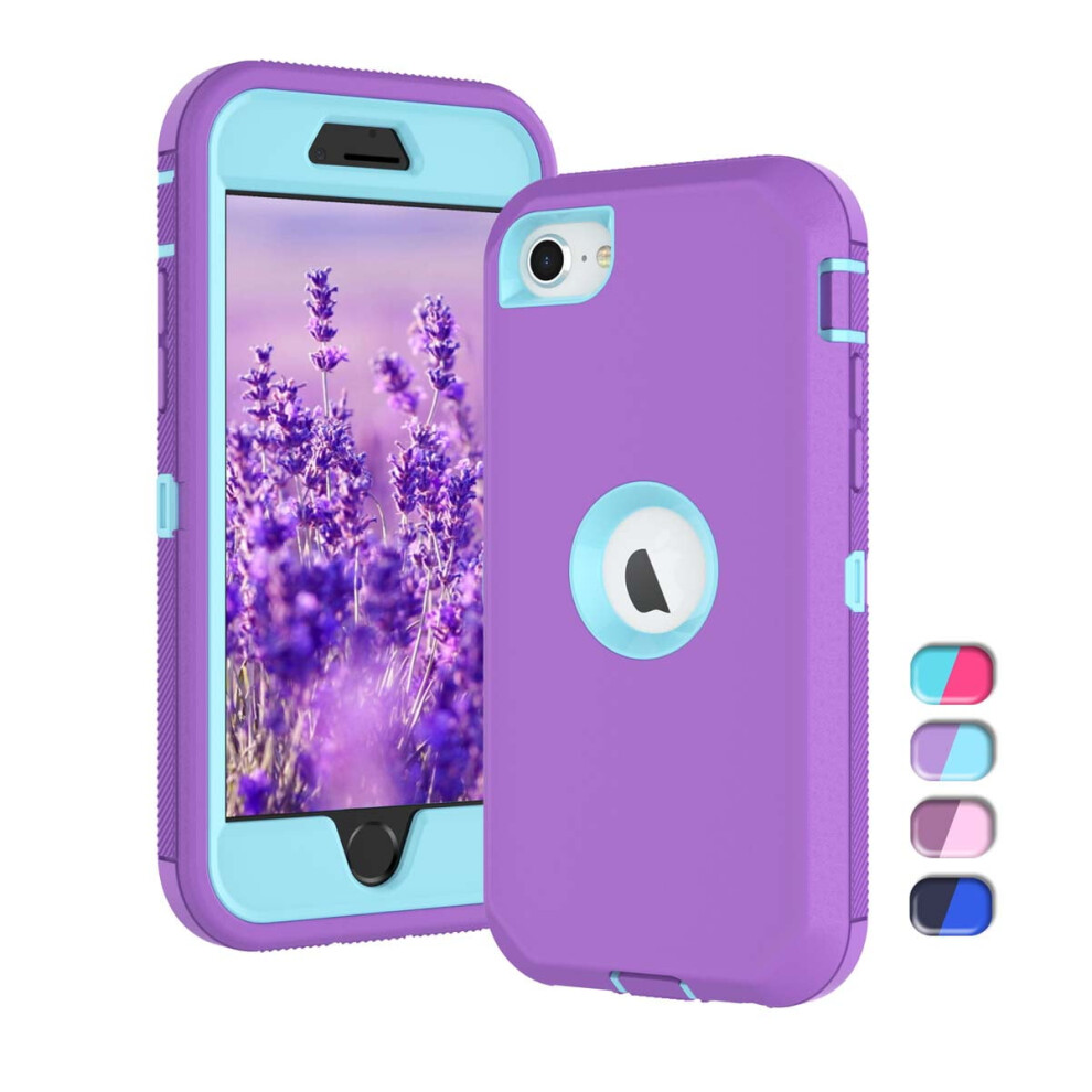 Case Cover For Compatible With Apple Compatible With Iphone Se 2Nd 12 12 Pro 12 Mini 12 Pro Max 2020, 3-In-1 Shockproof Rugged Armor Case 9555307212171