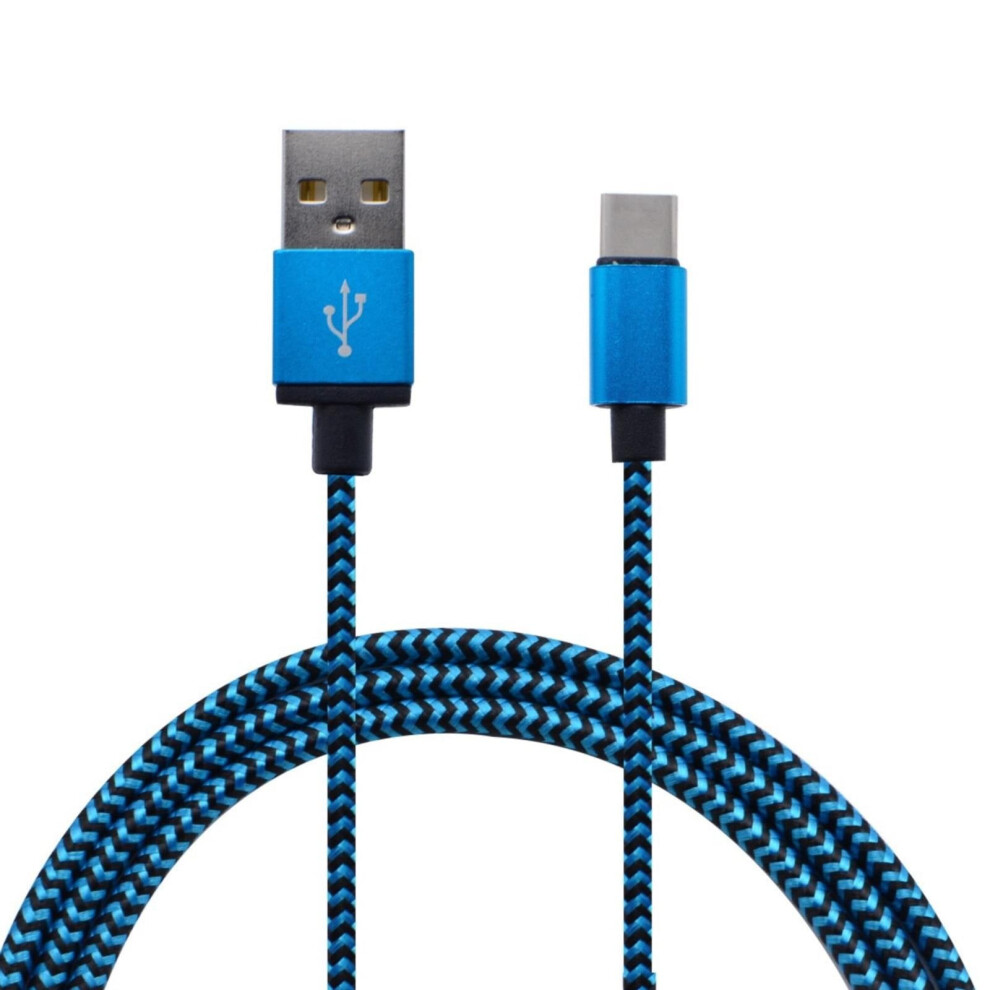 10Ft Usb Type C Cable 3A Fast Charging Etguuds Nylon Braided Usb A To Usb C Charger Cord Compatible With Type C Charging Interfaceï¼2Pcï¼ Blue 9402001832146