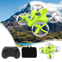 lulshou Drone with Camera Mini 360 Colorful Light Quadcopter Fixed Height Drone Electric Remote Control Aircraft Toy Airplane Model