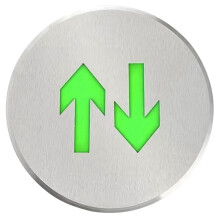 Safety Measure Luminous Exit Signs Arrow Signs Ground Evacuation Signs Two-way Stainless Steel
