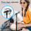 Pyle Adjustable Height Microphone Stand, 2.8 to 5 Ft, Glossy Black, Pair 4