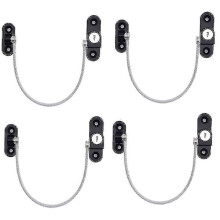 4 pcs window limiters, window limiters, childproof window locks, window locks, door locks - Black