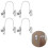 4 pcs window limiters, window limiters, childproof window locks, window locks, door locks - Black 4
