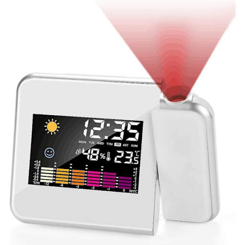 Projection Alarm Clock, LED Digital Projection Clock USB Rechargeable Alarm Clock 1