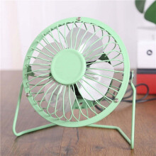 Topboutique 4-inch Mini Metal USB Desk Fan, Rechargeable Portable Electric Table Fan, compatible with camping, office, room, outdoor use, Black