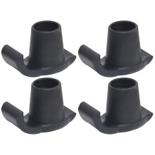 4Pcs Walker Ski Glides, Universal Gliders Walker Sliders, Replacement Glide Caps Walker Feet Glides-Black