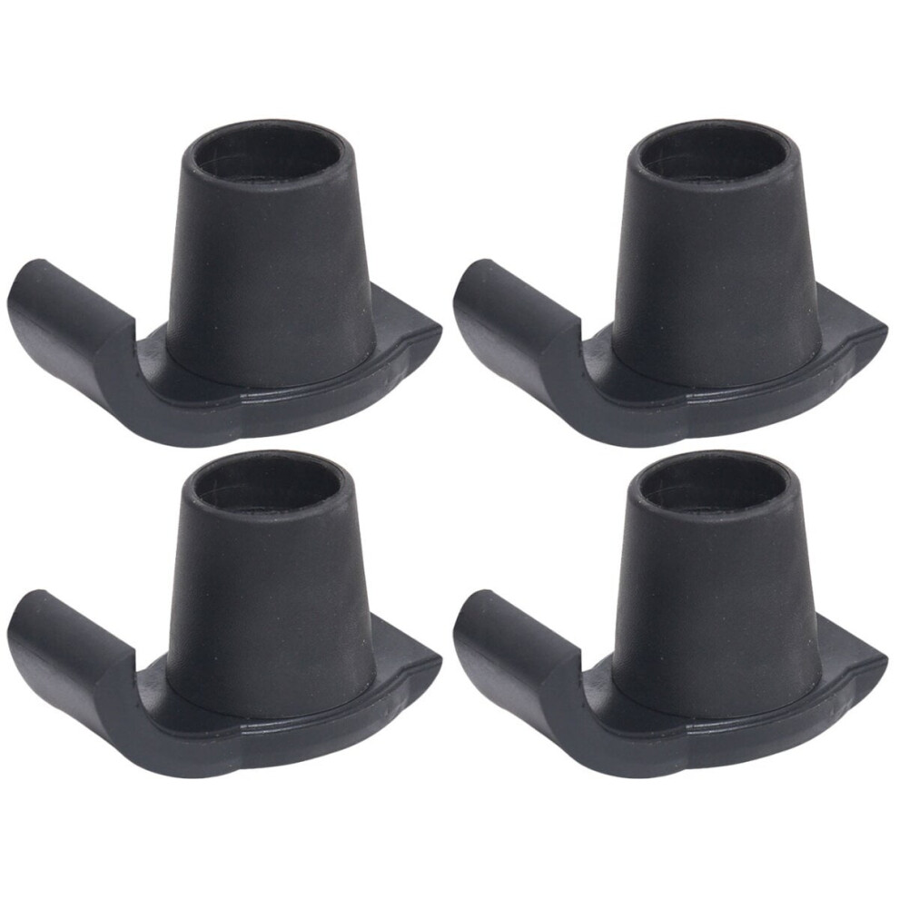 Black 4Pcs Walker Ski Glides, Universal Gliders Walker Sliders, Replacement Glide Caps Walker Feet Glides