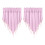 Begine Clearance 2Pc Light Pink Curtains Triangular Valance Kitchen Curtains (5124In) D,Curtains,2Pc Curtains 1