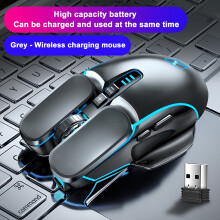 lulshou School Supplies M215 USB Optical 2.4Ghz Wireless Mouse Computer Gaming Rechargeable Mouse